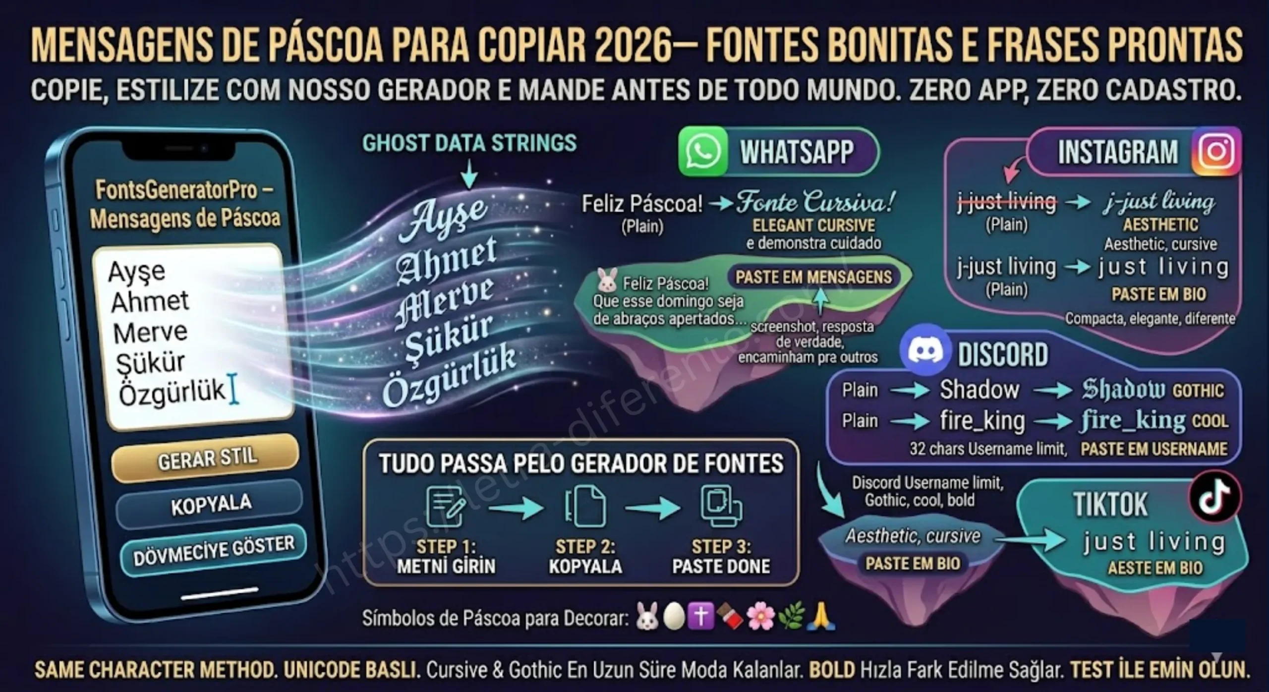 Mensagens de Páscoa 2026