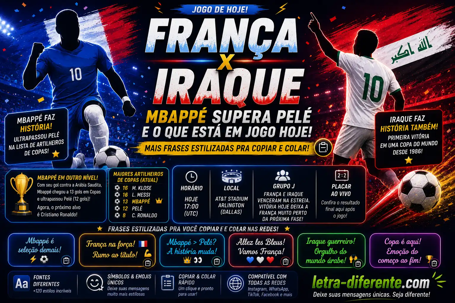 França x Iraque Copa
