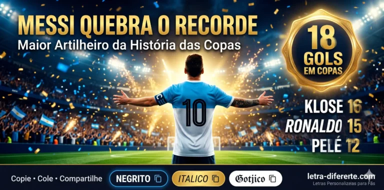 Messi Agora É o Maior Artilheiro da História das Copas do Mundo — A Trajetória Completa